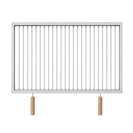 Grătare din inox - Grătar inox 720 x 600 mm, bară 6 mm, mânere detașabile - ECO