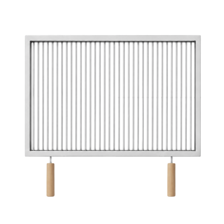 Grătare din inox - Grătar inox 740 x 570 mm, bară 6 mm, mânere detașabile - Standard