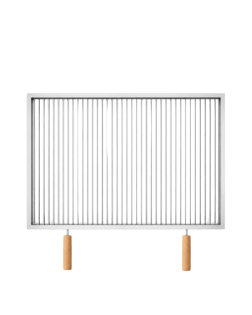 GRĂTARE DE GRĂDINĂ - Grătar inox 740 x 620 mm, bară 8 mm, mânere detașabile