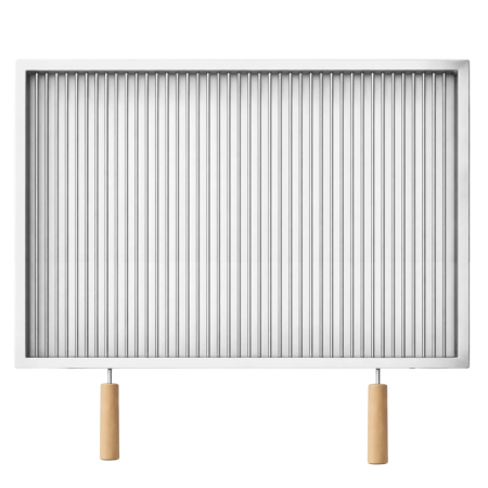 Grătare din inox - Grătar inox 750 x 650 mm, bară 8 mm, mânere detașabile