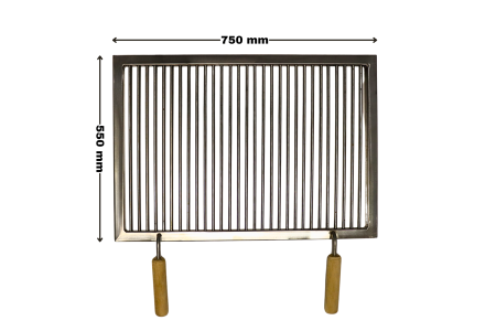 GRĂTARE DE GRĂDINĂ - Grătar inox 750x550 mm - ECO