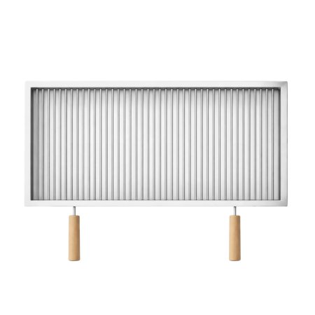 Grătare din inox - Grătar inox 770 x 440 mm, bară 8 mm, mânere detașabile - Standard
