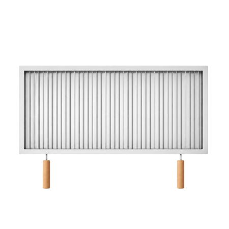 Grătare din inox - Grătar inox 770 x 450 mm, bară 8 mm, mânere detașabile - Standard