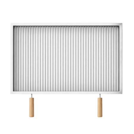 GRĂTARE DE GRĂDINĂ - Grătar inox 770 x 650 mm, bară 8 mm, mânere detașabile - Standard