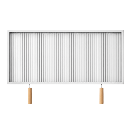 Grătare din inox - Grătar inox 900 x 460 mm, bară 6 mm, mânere detașabile - Standard