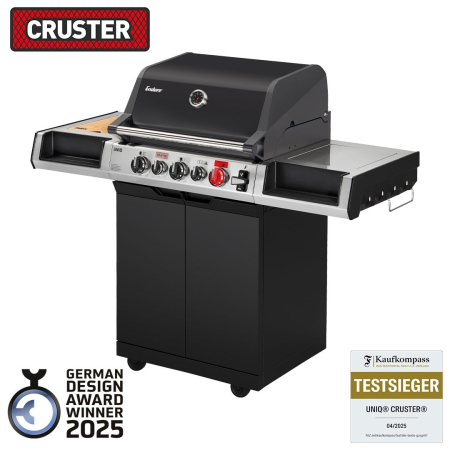 GRĂTARE DE GRĂDINĂ - Gratar pe gaz, 3 arzatoare inox, arzator infrarosu ajustabil, grile fonta, Enders Uniq 3 IK Cruster 870033
