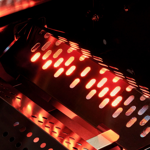 Gratar pe gaz, 3 arzatoare inox, arzator infrarosu, grile fonta, Enders Monroe Pro 3 SIK Turbo, 838133 grafit mat [6]