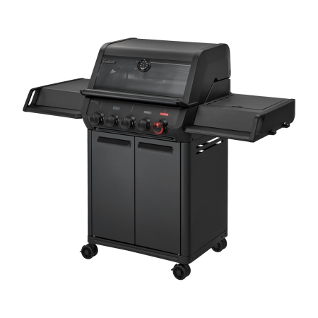 GRĂTARE DE GRĂDINĂ - Gratar pe gaz, 3 arzatoare inox, arzator infrarosu, grile fonta, Enders Monroe Pro 3 SIKR Turbo Shadow, 836433