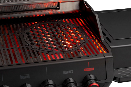 Gratar pe gaz, 3 arzatoare inox, arzator infrarosu, grile fonta, Enders Monroe Pro 3 SIKR Turbo Shadow, 836433 [3]