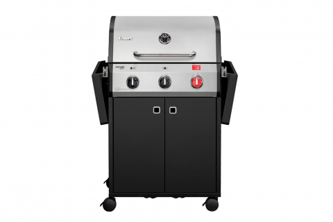 Gratar pe gaz, 3 arzatoare inox, arzator Turbo Zone, grile fonta, Enders Chicago Next 3 R Turbo 893433 [2]