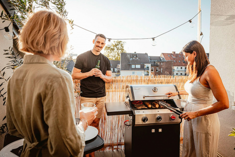 Gratar pe gaz, 3 arzatoare inox, arzator Turbo Zone, grile fonta, Enders Chicago Next 3 R Turbo 893433 [12]