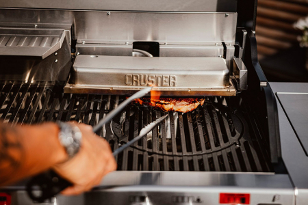 Gratar pe gaz, 4 arzatoare inox, arzator infrarosu ajustabil, grile fonta, Enders Uniq 4 IK Cruster 870233 [21]