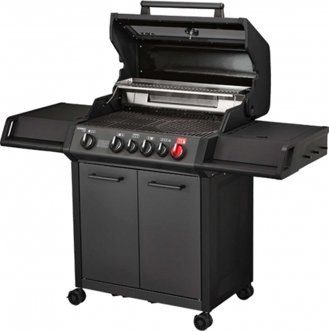Gratar pe gaz, 4 arzatoare inox, arzator infrarosu, grile fonta, Enders Monroe Pro 4 SIK Turbo, 838533 grafit mat [2]