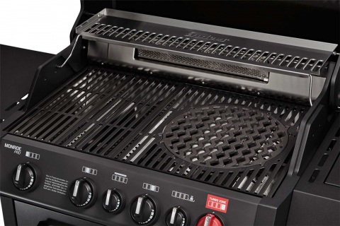 Gratar pe gaz, 4 arzatoare inox, arzator infrarosu, grile fonta, Enders Monroe Pro 4 SIK Turbo, 838533 grafit mat [10]