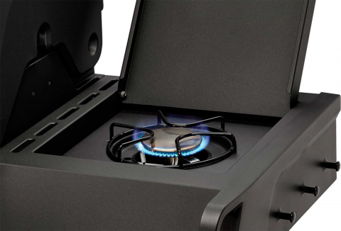 Gratar pe gaz, 4 arzatoare inox, arzator infrarosu, grile fonta, Enders Monroe Pro 4 SIK Turbo, 838533 grafit mat [9]