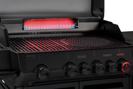 Gratar pe gaz, 4 arzatoare inox, arzator infrarosu, grile fonta, Enders Monroe Pro 4 SIKR Turbo Shadow, 836633 [5]