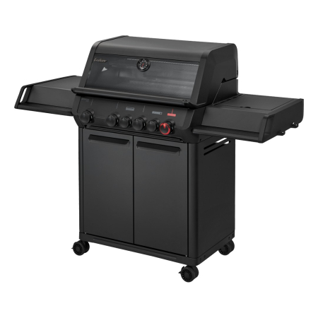 GRĂTARE DE GRĂDINĂ - Gratar pe gaz, 4 arzatoare inox, arzator infrarosu, grile fonta, Enders Monroe Pro 4 SIKR Turbo Shadow, 836633