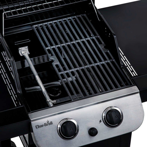Gratar pe gaz Char-Broil Convective 210B, 2 arzatoare din inox, gratare din fonta [6]