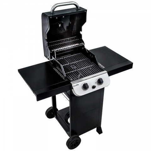 Gratar pe gaz Char-Broil Convective 210B, 2 arzatoare din inox, gratare din fonta [3]