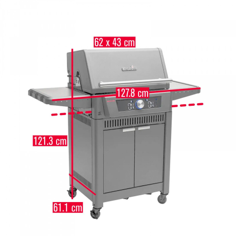 Gratar pe gaz Char-Broil Evolve, display, grile din fonta, TRU-Infrared 140991 [8]