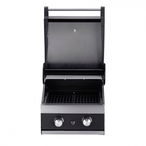 Gratar pe gaz cu 2 arzatoare din inox, incastrabil, gratare din fonta, Grandhalll Classic K02000232A [1]