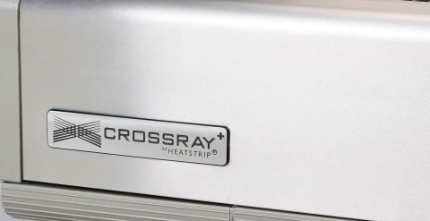 Gratar pe gaz cu 2 arzatoare infrarosu, incastrabil, gratare din fonta, Crossray by Heatstrip TCS2EU30 [7]
