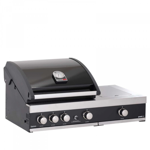 Gratar pe gaz cu 3 arzatoare din inox Grandhall Premium GT3 si arzator lateral sear burner K03000281A, incastrabil [9]