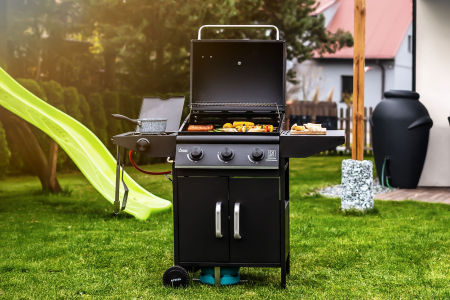 Gratar pe gaz cu 3 arzatoare din inox si arzator lateral Activa San Diego 19689GD [15]