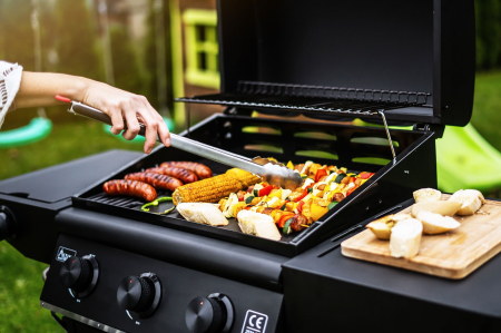 Gratar pe gaz cu 3 arzatoare din inox si arzator lateral Activa San Diego 19689GD [16]