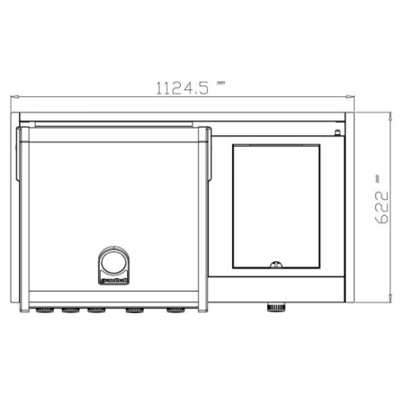 Gratar pe gaz cu 4 arzatoare din inox Grandhall Premium G4 plus si arzator lateral sear burner K04000326A, incastrabil [11]