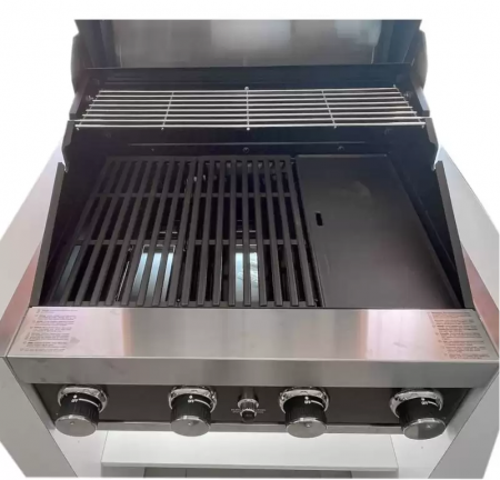 GRATAR PE GAZ CU 4 ARZATOARE DIN INOX GRANDHALL PREMIUM GT4 K04000305A [2]