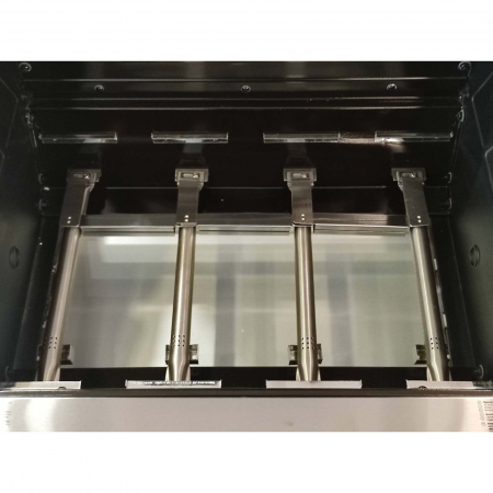 Gratar pe gaz cu 4 arzatoare din inox, incastrabil, gratare din fonta, Grandhall Grandpro Premium GT4 K04000386A [6]