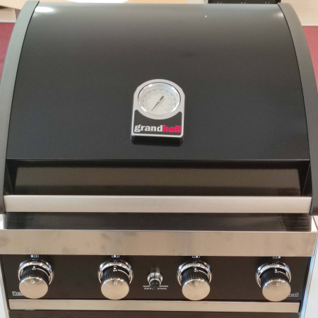 Gratar pe gaz cu 4 arzatoare din inox, incastrabil, gratare din fonta, Grandhall Grandpro Premium GT4 K04000386A [4]