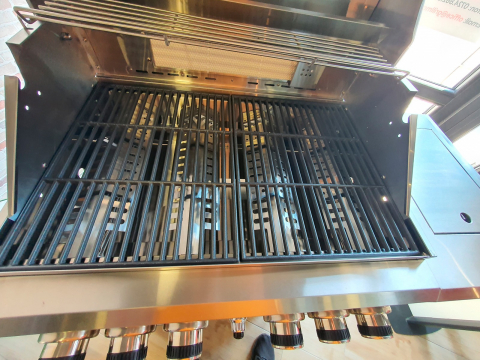Gratar pe gaz din inox ALL GRILL Allrounder L 100304, cu 4.1 arzatoare si arzator ceramic pentru rotisor [4]