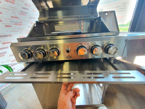 Gratar pe gaz din inox ALL GRILL Allrounder L 100304, cu 4.1 arzatoare si arzator ceramic pentru rotisor [11]