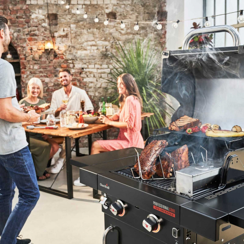 Gratar pe gaz din inox Char-Broil Professional Core B 2, grile din fonta, TRU-Infrared 140914 [7]