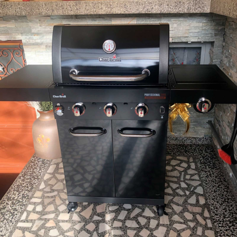 Gratar pe gaz din inox Char-Broil Professional Core B 3, grile din fonta, TRU-Infrared 140915 [9]