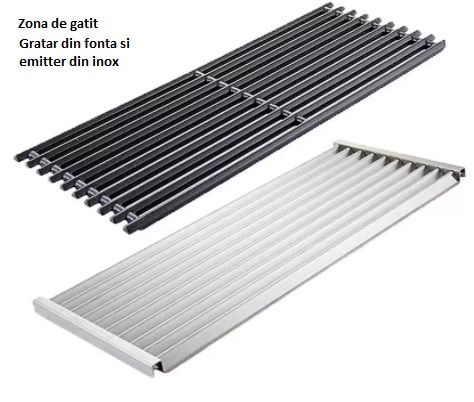 Gratar pe gaz din inox Char-Broil Professional Core B 3, grile din fonta, TRU-Infrared 140915 [5]