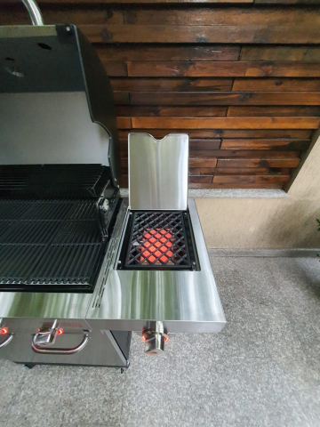 Gratar pe gaz din inox Char-Broil Professional Pro S 3, grile din fonta, sear burner, TRU-Infrared 140920 [12]