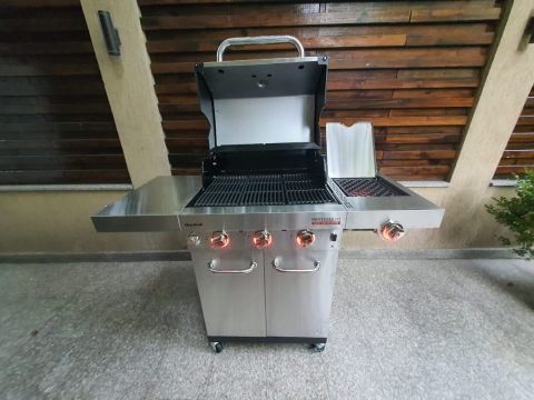 Gratar pe gaz din inox Char-Broil Professional Pro S 3, grile din fonta, sear burner, TRU-Infrared 140920 [13]