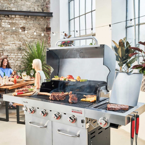 Gratar pe gaz din inox Char-Broil Professional Pro S 4, grile din fonta, sear burner, TRU-Infrared 140921 [4]