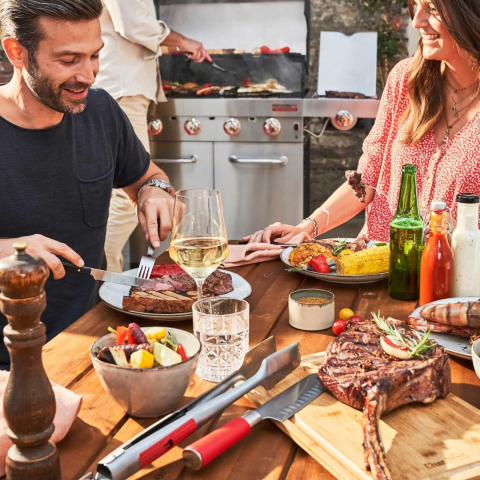 Gratar pe gaz din inox Char-Broil Professional Pro S 4, grile din fonta, sear burner, TRU-Infrared 140921 [6]