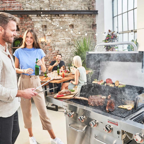 Gratar pe gaz din inox Char-Broil Professional Pro S 4, grile din fonta, sear burner, TRU-Infrared 140921 [5]