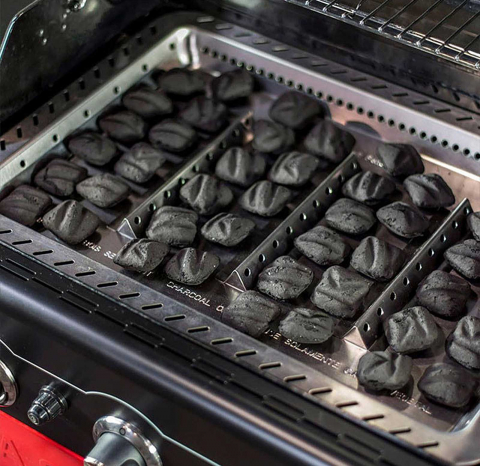 Gratar pe gaz si carbuni hibrid Char-Broil Gas2Coal 2.0 330 cu 3 arzatoare 140925 [9]