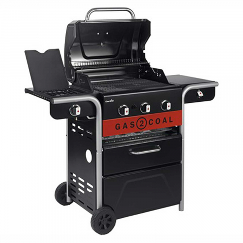 Gratar pe gaz si carbuni hibrid Char-Broil Gas2Coal 2.0 330 cu 3 arzatoare 140925 [3]
