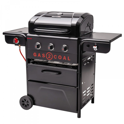 Gratar pe gaz si carbuni hibrid Char-Broil Gas2Coal 2.0 330 Special Edition, plita si sear burner 140994 [5]