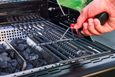 Gratar pe gaz si carbuni hibrid Char-Broil Gas2Coal 2.0 440 Special Edition, plita si sear burner 140995 [13]