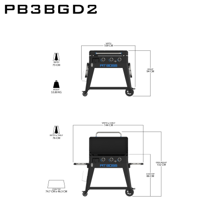 Gratar pe gaz tip plancha cu 3 arzatoare Pit Boss Ultimate Plancha 10810 [7]