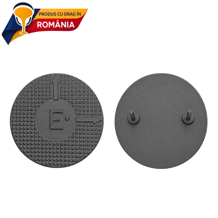 Marcaj LES din fontă pentru cablu electric subteran, bidirecțional [1]
