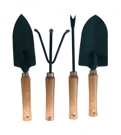 Unelte pentru grădinărit - MINI UNELTE GRADINA MANER LEMN